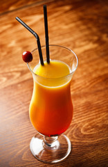 Cocktail with orange Juice