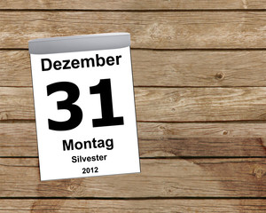 Kalender Holz - 31.12.2012