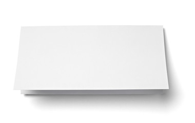 leaflet letter business card white blank paper template