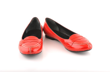 Woman Red Papet Shoes