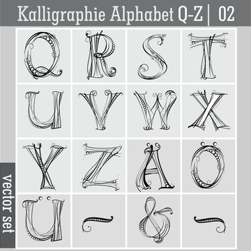 Kalligraphie Alphabet Q-Z| 02