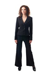 Fototapeta premium young businesswoman standing at full height