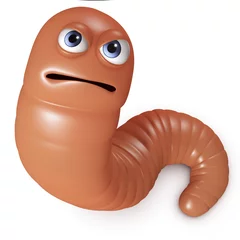 Fototapete Rund Wurm © Albert Ziganshin