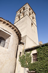 Fototapeta premium Tower of San Juan Church, Pedraza, Segovia, Spain
