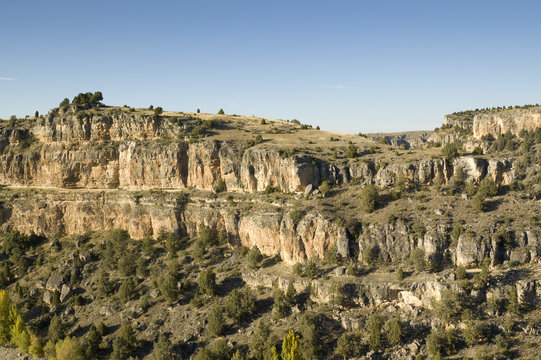 View of Duraton River Canyon, Segovia, Spain
