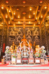 buddha in temple, Samutsongkram province,Thailand