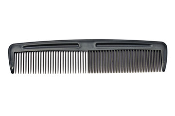 Black comb isolated on white