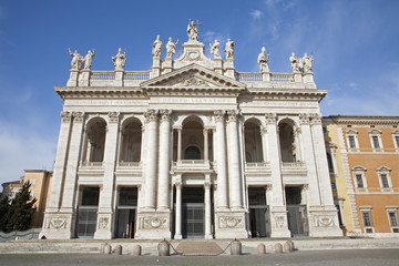Fototapeta na wymiar Rome - east facade of St. John Lateran basilica