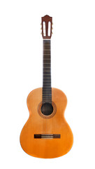 Naklejka premium retro guitar isolated on white