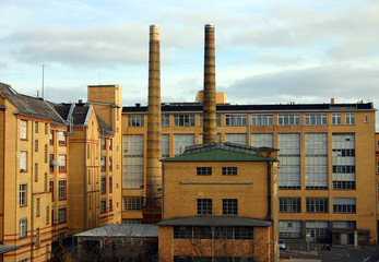 Factory, architecture from a brick