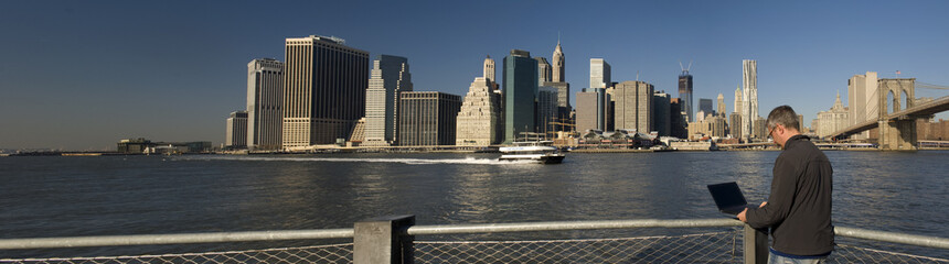 Obraz premium Business man in Manhattan