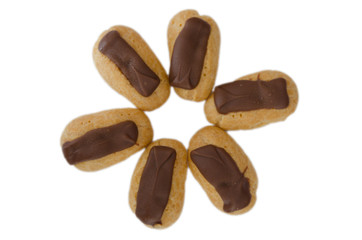 Gebäck - Ein Stern aus Eclairs
