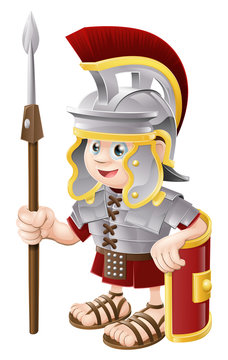 Cartoon Roman Soldier