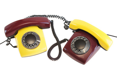 Old telephones