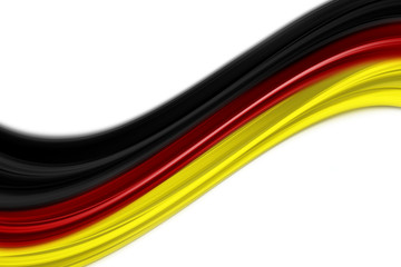 Abstract illustrated german color wave design for sport events