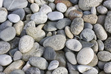 stone beach , made with lots of pebbles