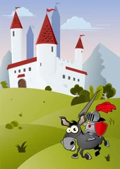 Foto op Plexiglas Kasteel ridder kasteel