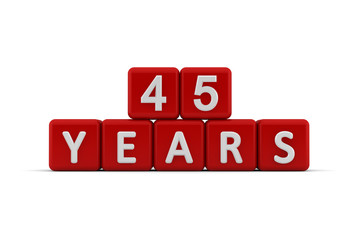 Red letter cubes 45 years