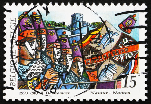 Postage stamp Belgium 1993 Royal Moncrabeau Folk Group