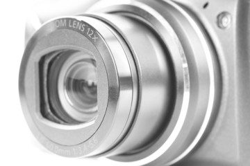 Lens close-up with blur