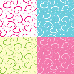 seamless pattern of the heart