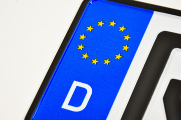 Nummernschild Deutschland