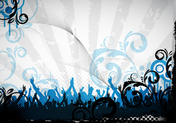 party background and floral design