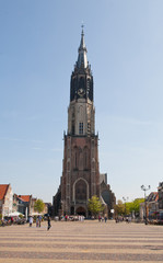 Fototapeta na wymiar Delft New Church in The Netherlands