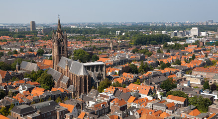 Delft Old Church from above © Alysta