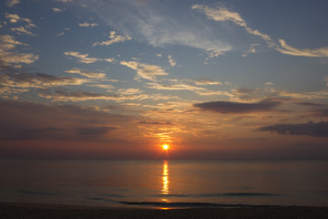 Obraz premium Sunset on the beach