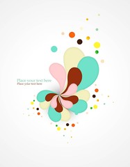 abstract colorful floral vector
