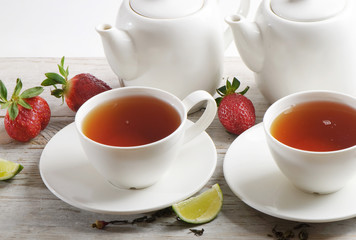 Tea with berries