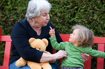 grandma and grandchild