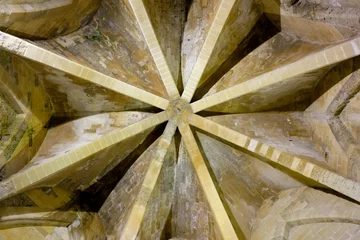 Fotobehang Ceiling of Frederick tower, Enna © bepsphoto