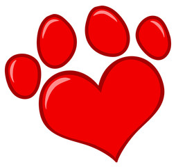 Love Paw Print © HitToon.com