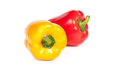 Сладкий перец на белом фоне.