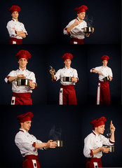 Photo Collage Male Cook