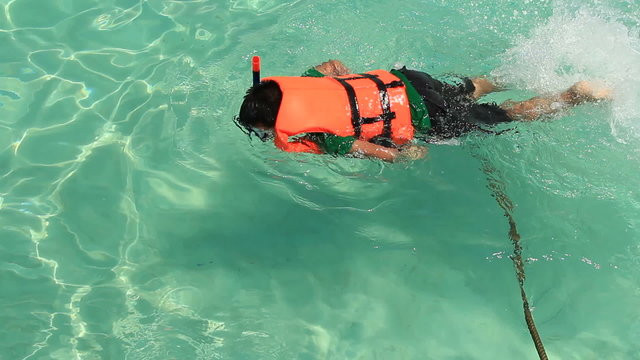 Man Snorkeling
