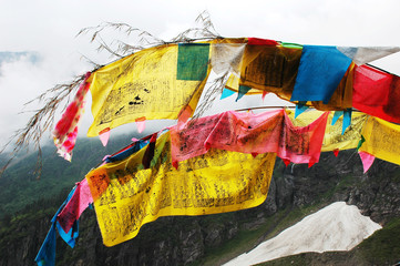 Tibetan prayer flags