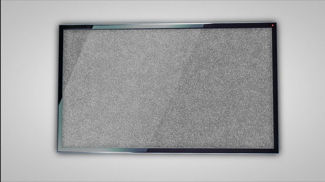 3D Plasma TV zoom out with alpha channel