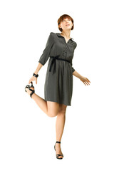 Fototapeta premium Full length portrait of a confident young female