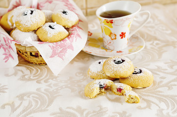 Breakfast with homemade cookies