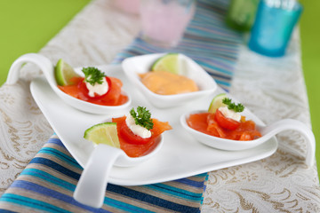 salmon bouche