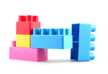 Obraz premium Plastic building blocks