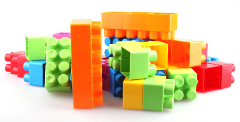 Obraz premium Plastic building blocks