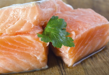 raw salmon