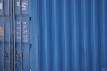 Cargo container locked