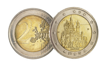 Euro Gedenkm&uuml;nze Neuschwanstein