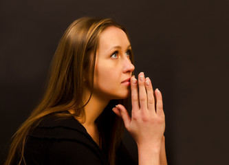 woman praying