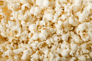 Puffs of good buttered popcorn